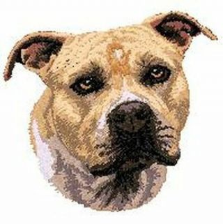 Staffordshire Bull Terrier,  Pit Bull,  Pitbull,  Dog Embroidered Patch 2.  9 " Tall