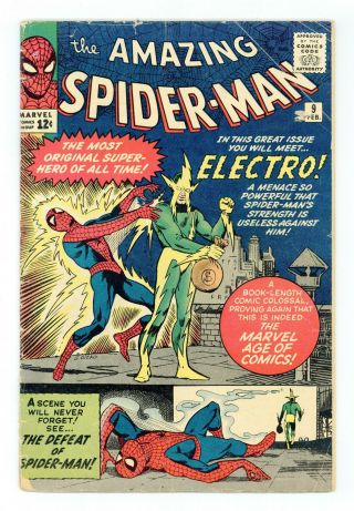 Spider - Man (1st Series) 9 1964 Pr 0.  5