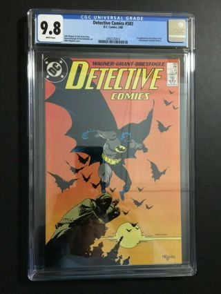 Batman - Detective Comics 583 (2/88) Dc Cgc 9.  8 W/p Cgc Case