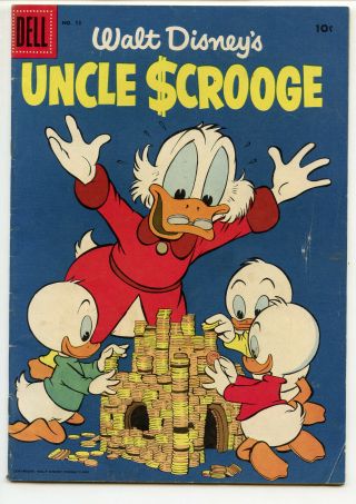 Jerry Weist Estate: Walt Disney’s Uncle Scrooge 13 (dell 1956) Vg Barks Nr