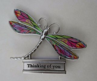 D Thinking Of You Live With Joy Dragonfly Figurine Miniature Ganz