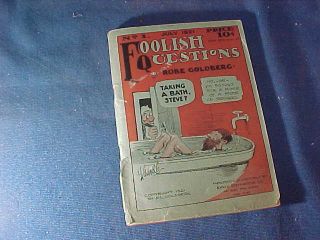 July 1921 Issue 1 Foolish Questions Illustrated Cartoon Book By Rube Goldberg