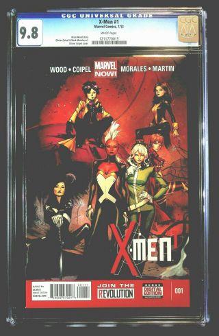 X - Men 1 (2013) Cgc 9.  8 Coipel Storm Rogue Jubilee Psylocke Phoenix Df