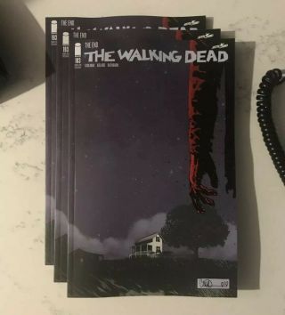 2019 Sdcc Exclusive Image Skybound Walking Dead 193 The End Variant Cover Comic