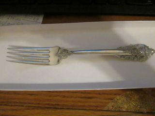 Wallace Grand Baroque Dinner Fork 7 1/2 Inches Solid Sterling