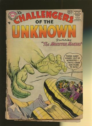 Challengers Of The Unknown 2 Fr/gd 1.  5 1 Book Jack Kirby Cover Story & Art
