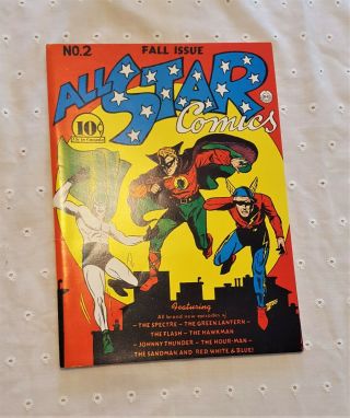 Flashback All Star Comics 2 - Golden Age Dc Reprint Justice Society - 1970s
