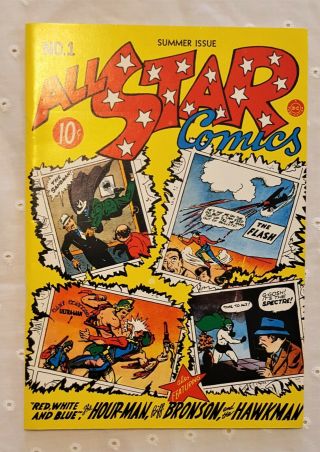 Flashback All Star Comics 1 - Golden Age Dc Reprint Justice Society - 1970s