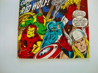1970 MARVEL AVENGERS 80 1ST APPEARANCE RED WOLF MID - GRADE 3