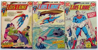 Lois Lane 126 127 128 Vf 8.  0 Dc 1972 Rose And Thorn Back Up
