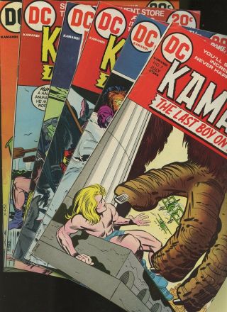 Kamandi 7,  8,  9,  10,  1,  12 6 Books Dc Comics Jack Kirby Vol.  1 Jungle Action