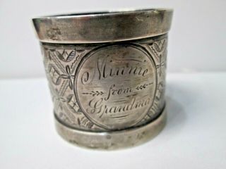 Vintage W & H Sterling Silver Napkin Ring 271 S