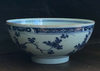 18th C Antique Chinese Porcelain Bowl Blue And White