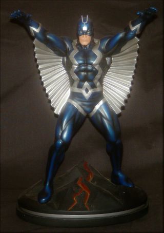 Bowen Marvel Black Bolt Inhumans Cold Cast Porcelain Statue 0944/1000 12 1/2 "