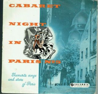 Cabaret Night In Paris Mo 5 10 " Lp Edith Piaf Charles Trenet