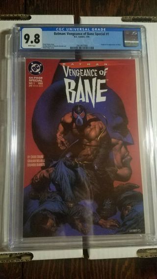 Batman Vengeance Of Bane 1 Cgc 9.  8 Wp Origin & 1st App Bane 1st Print