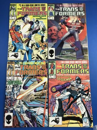 Transformers 1 - 4 - Marvel Comics 1984 Mini Series