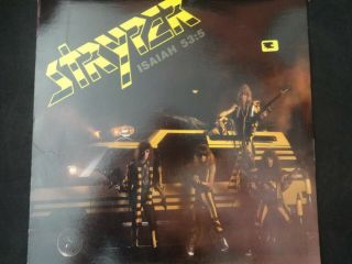 Stryper " Soldiers Under Command " Lp.  1st Pressing W/inserts.  Rare
