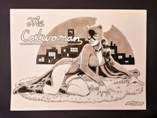 Dan Morton Catwoman Art " Feline Fatale "