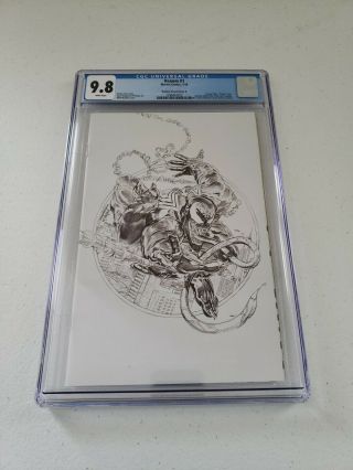 Venom 1 Marvel Comic Book Mike Mayhew Homage Sketch Cover D Cgc 9.  8