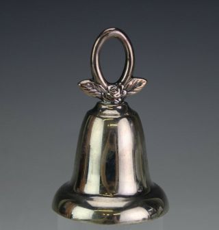 Signed K Uyeda Japanese 950 Solid Sterling Silver Banquet Dining Table Bell Sbm