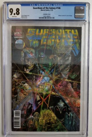 Guardians Of The Galaxy Lenticular 146 3d Cgc 9.  8 Infinity Guantlet 1 Avengers