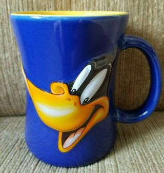 Daffy Duck 3d Blue Coffee Mug 1999 Wb Looney Tunes Xpres Coffee Mug Cup