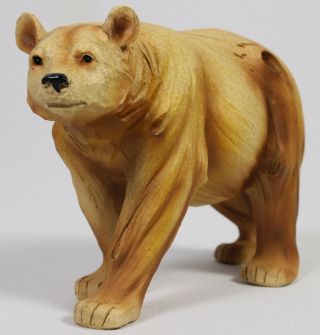 Bear Faux Wood Carving Figure Statue Figurine Wildlife Brown Black Grizzly Polar