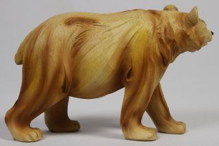 Bear Faux Wood Carving Figure Statue Figurine Wildlife Brown Black Grizzly Polar 3
