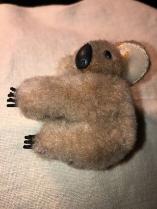 Vintage Brown Koala Bear Finger Hugger,  Clip - On Everywhere,  Cute Novelty Gift