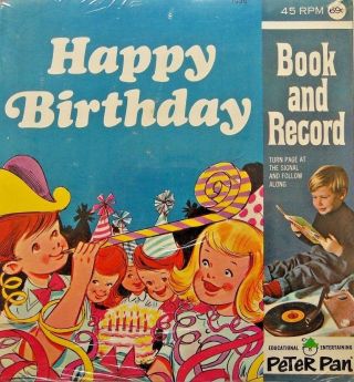 Happy Birthday 1936 Peter Pan Read Along Book & Record Set