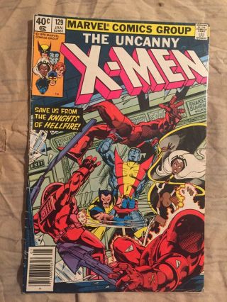 Uncanny X - Men 129 1st App Of Kitty Pryde & Emma Frost [marvel Comics,  1980]