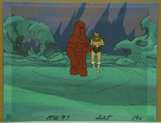 He - Man & The Masters Of Universe Hand Painted Animation Cel & Background 25 - 58