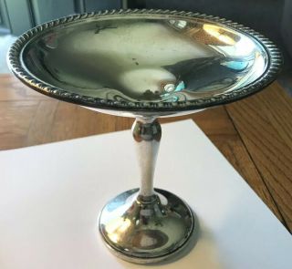 Vintage Gorham Sterling Silver Tall Candy Dish Antique.  925 Weighted Not Scrap