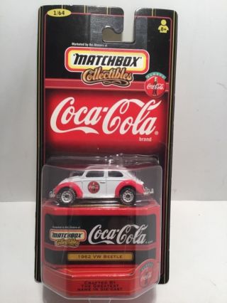 Matchbox Collectibles Diecast Car 1962 Vw Beetle W/box,  Coca - Cola