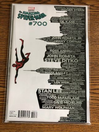 The Spiderman 700 Skyline Variant Marvel