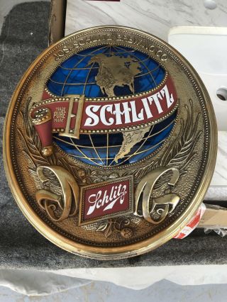 Schlitz Beer Advertising Sign From 1977