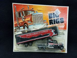 Zee Toys Ho Scale Big Rigs Tractor & Trailer " Trans America Express " ©1981 - Nos