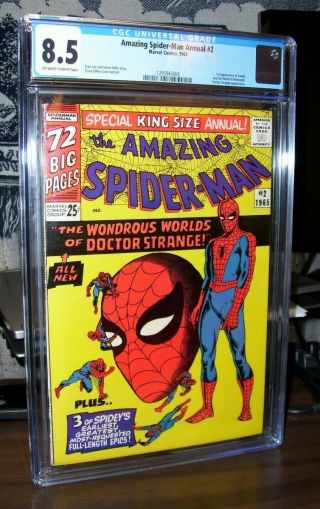 Spider - Man Annual 2 Cgc 8.  5 Off - White To White Pages