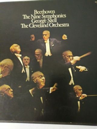 Beethoven The Nine Symphonies George Szell The Cleveland Orch 7 Record Box Set