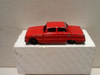 Vintage Tootsietoy 1960 Ford Falcon.  Red.  3 " Long.