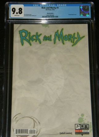 Rick And Morty 1 (sketch Variant) - Cgc 9.  8