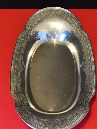 Antique 1847 Rogers Bros Ancestral Silverplated Bread Tray