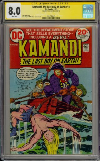 Kamandi,  The Last Boy On Earth 11 - Cgc 8.  0 - Signed By Mike Royer - 1591764013