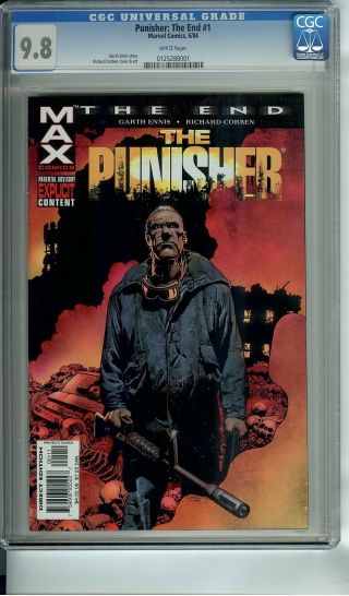 Punisher: The End 1 Cgc 9.  8 White Pages