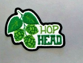 Hop Head Patch Brewmaster Beer Badge Quality Embroidery Iron On To Sew On Patch