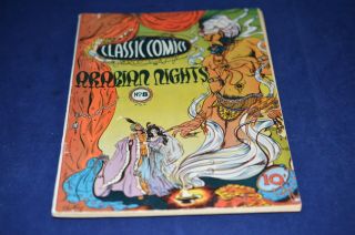 Classic Comics 8 (arabian Nights) Ed.  Gilberton 1943 Fn,
