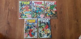 Thor 176 - 180 5 Comics Marvel Bronze Age