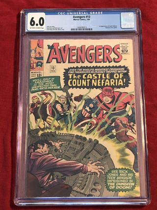 Avengers 13.  Cgc 6.  0 First Appearance Of Count Nefaria.  Ow To White Pages.