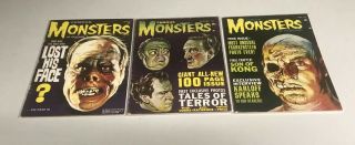 Famous Monsters Of Filmland Set Of 3: 16,  19,  23 (very Good To Fine)